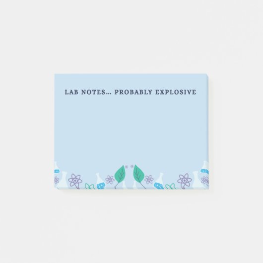 Grappige Lab-notities Chemie Post-It Post-it® Notes (Voorkant)