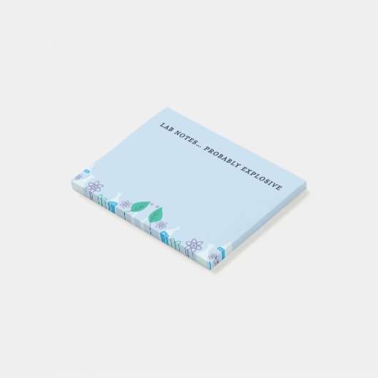 Grappige Lab-notities Chemie Post-It Post-it® Notes (Schuin)