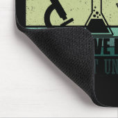 Grappige lab tech citeert humor van laboratoriumte muismat (Hoek)