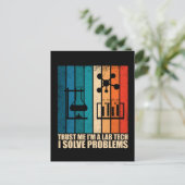 Grappige lab tech  laborant humor briefkaart (Staand voorkant)