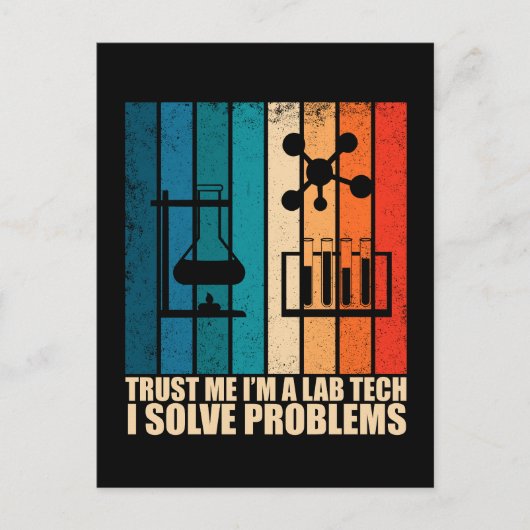 Grappige lab tech  laborant humor briefkaart (Voorkant)