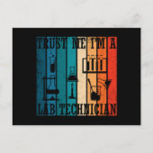 Grappige lab tech  laborant humor feestdagenkaart (Voorkant)