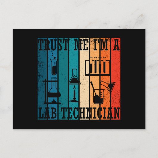 Grappige lab tech laborant humor feestdagenkaart (Voorkant)