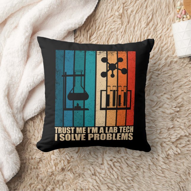 Grappige lab tech  laborant humor kussen (Deken)