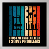 Grappige lab tech  laborant humor poster (Voorkant)