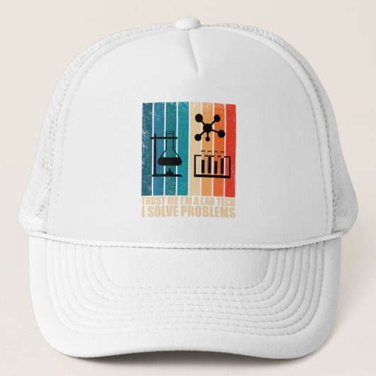 Grappige lab tech  laborant humor trucker pet (Voorkant)