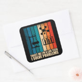 Grappige lab tech  laborant humor vierkante sticker (Envelop)