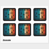 Grappige lab tech  laborant humor vierkante sticker (Vel)