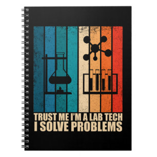 Grappige lab tech laboratorium technicus notitieboek