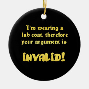 Grappige Labjas Logica: De Ultieme Argumentatie St Keramisch Ornament