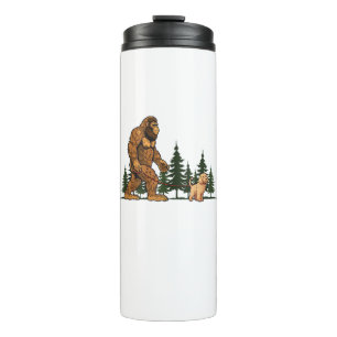 Grappige Labradoodle Bigfoot Hond Wandelende Hond  Thermosbeker