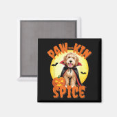 Grappige Labradoodle Pompoen Halloween Hond Liefhe Magneet (Voorkant / Achterkant)