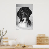 Grappige Labrador Bubbelbad Print, Grappige Badkam Poster (Keuken)