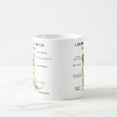 Grappige Labrador Retriever blauwdruk Koffiemok (Center)