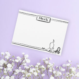 Grappige Labrador Retriever Custom Schattigee Dog  Notitiekaartje