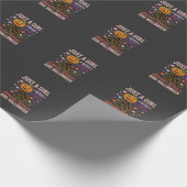 Grappige Labrador Retriever Halloween Pompoen Hond Cadeaupapier (Hoek)