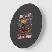 Grappige Labrador Retriever Halloween Pompoen Hond Grote Klok (Hoek)