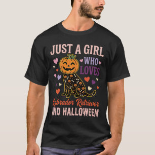 Grappige Labrador Retriever Halloween Pompoen Hond T-shirt