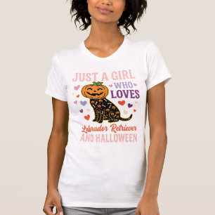 Grappige Labrador Retriever Halloween Pompoen Hond T-shirt