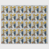 Grappige Labrador Retriever Hond bruiloft Cadeaupapier (Vlak)