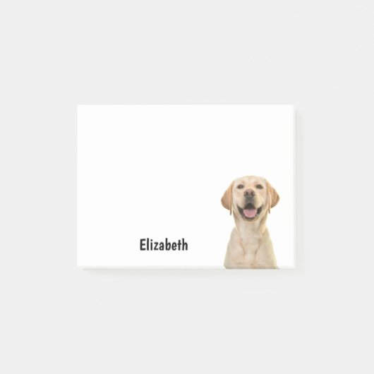 Grappige Labrador Retriever Hond Gepersonaliseerde Post-it® Notes (Voorkant)