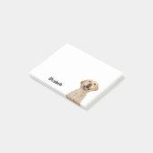 Grappige Labrador Retriever Hond Gepersonaliseerde Post-it® Notes (Schuin)