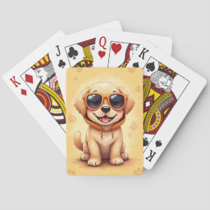 Grappige Labrador Retriever Kawaii Hond Pokerkaarten