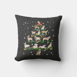 Grappige Labrador Retriever Kerstboom Klassiek T-s Kussen