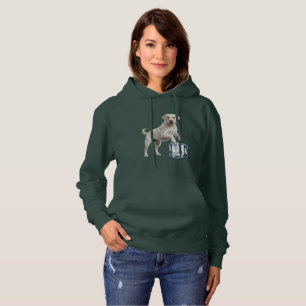 Grappige Labrador Retriever Op Ijsblokje Coole Hon Hoodie