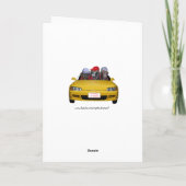 Grappige Labs op het strand Verjaardag Kaart (Achterkant)