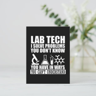 Grappige labtechnicus citaten laboratorium technic briefkaart
