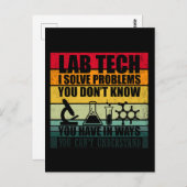 Grappige labtechnicus citaten laboratorium technic briefkaart (Voorkant / Achterkant)
