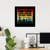 Grappige labtechnicus citaten laboratorium technic poster (Thuiskantoor)