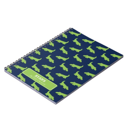 Grappige lachende alligators notitieboek (Linkerzijde)