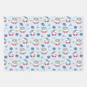 Grappige lachende haai leven conserverer snorkel b inpakpapier vel (Voorkant)