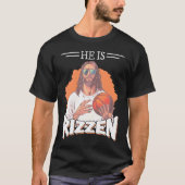 Grappige lachende Jezus met ijs voor zoetigheden l T-shirt (Voorkant)