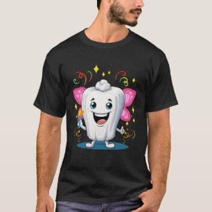 Grappige lachende tand Fairy Tandarts Tand Tanden T-shirt