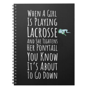 Grappige Lacrosse Cadeaus Tiener Meisjes Teamspele Notitieboek