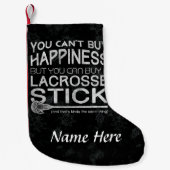 Grappige Lacrosse Design Kerstkous Kleine Kerstsok (Voorkant)