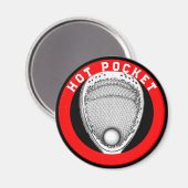 Grappige Lacrosse Goalie Gift Magneet (Voorkant / Achterkant)