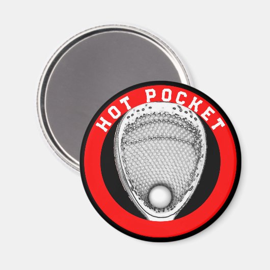 Grappige Lacrosse Goalie Gift Magneet (Voorkant / Achterkant)