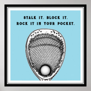 Grappige Lacrosse Keeper Poster