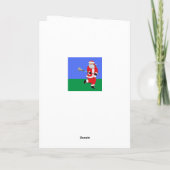 Grappige Lacrosse Kerst Feestdagen Kaart (Achterkant)