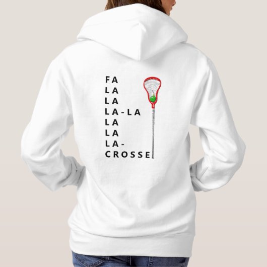 Grappige Lacrosse Kerst Hoodie (Achterkant)