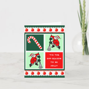 Grappige Lacrosse Kerstkaarten Feestdagen Kaart