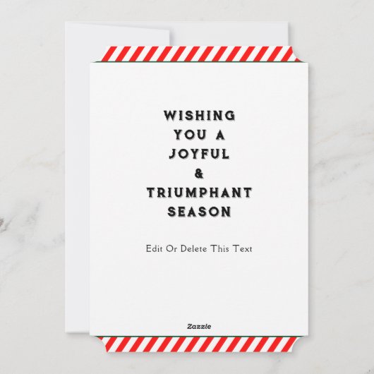 Grappige Lacrosse Kerstmis Feestdagenkaart (Achterkant)