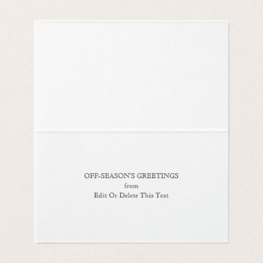 Grappige Lacrosse Kerstmis Kaart (Binnenkant ongevouwen)