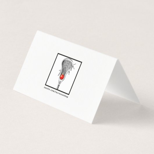 Grappige Lacrosse Kerstmis Kaart (Achterkant)