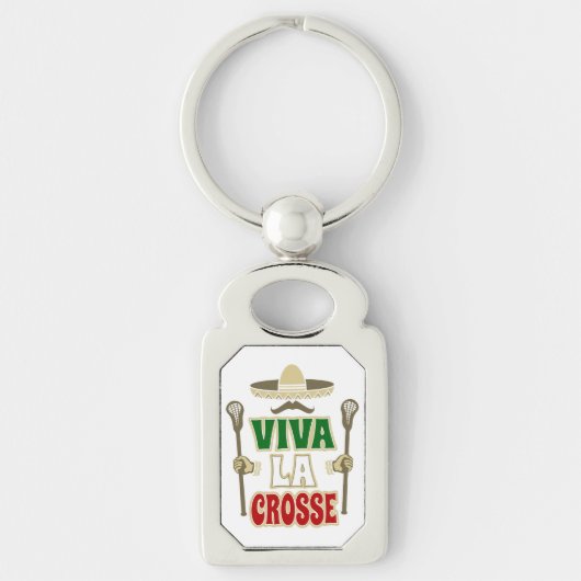 Grappige Lacrosse Sleutelhanger - Lax Cadeau VIVA (Voorkant)