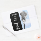 Grappige Lacrosse Vierkante Sticker (Envelop)